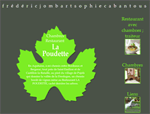 Tablet Screenshot of la-poudette.com